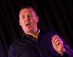 Stephen Downey speaking at TEDx Ballyroan Library 2019